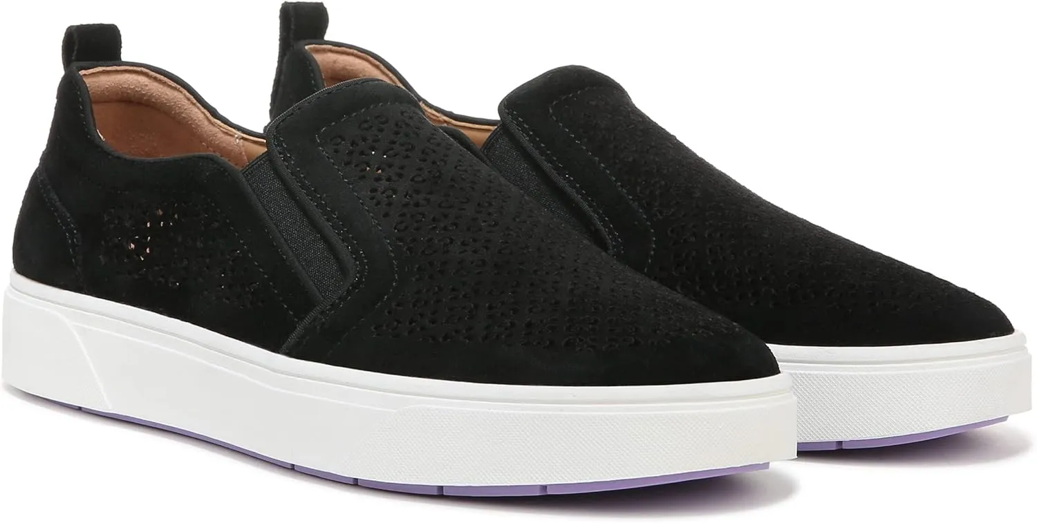 Vionic Women's Sneaker Kimmie Perf- Comfortable Slip Ons That Includes a Built-in Arch Support Insole That Helps Correct Pronation and Alleviate Heel Pain Caused by Plantar Fasciitis