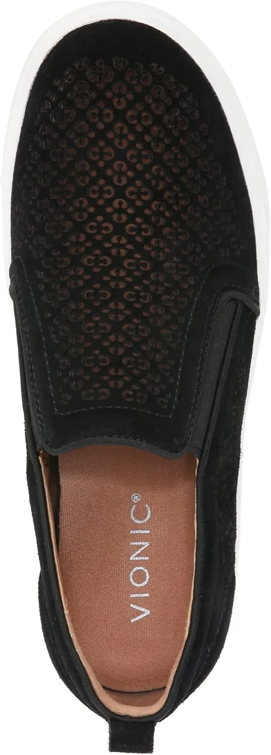 Vionic Women's Sneaker Kimmie Perf- Comfortable Slip Ons That Includes a Built-in Arch Support Insole That Helps Correct Pronation and Alleviate Heel Pain Caused by Plantar Fasciitis