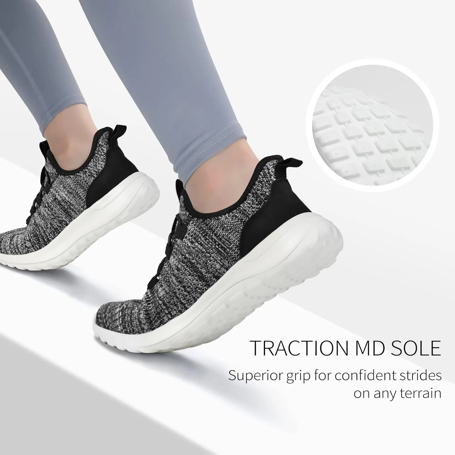 Walking Shoes Women Hands Free Slip on Sneakers with Arch Support