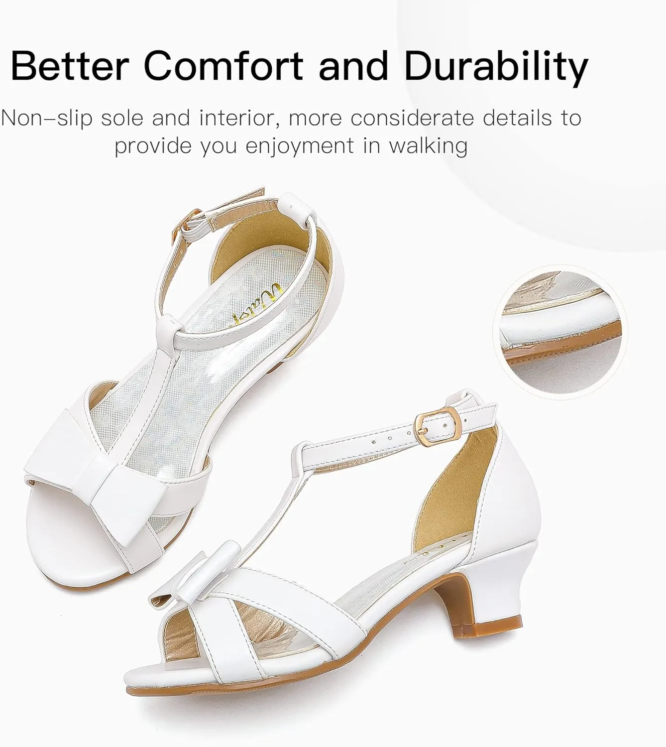 Walofou Toddler Little Kid Big Kid Sandals for Girls