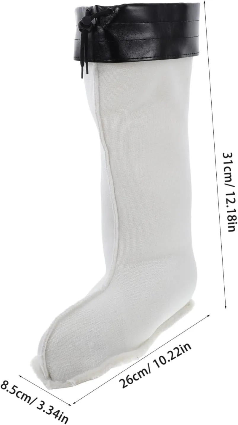 Warm Liner Tall Insulated Liner Removable Faux Fur Snow Boot Liner for Winter Size 43-46 29cm