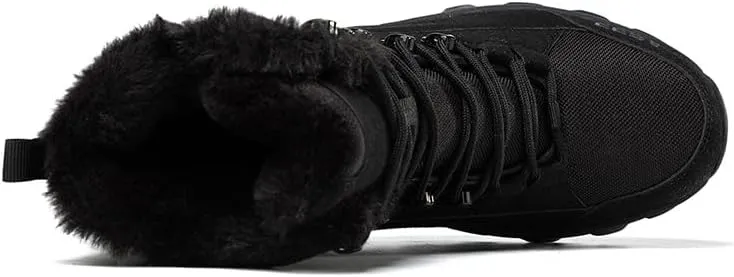 Winter Snow Boots Waterproof Military Training Fur Lined Anti Slip Warm Boots Thickened Cotton Walking Ankle Boots For Man