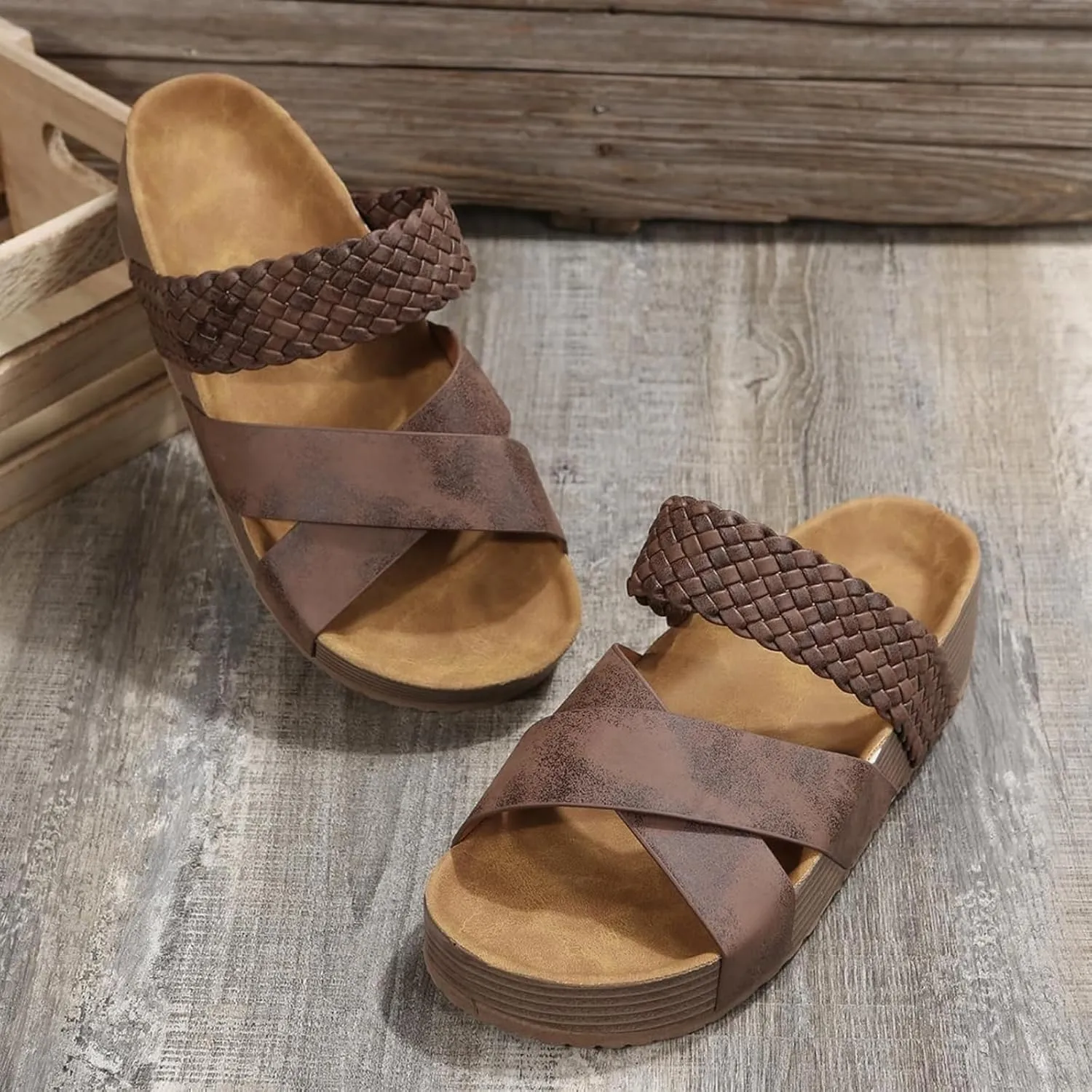 Women Orthotic Slides Sandals Comfortable Arch Support Classic Outdoor Walking Open Toe Breathable Shoes Lightweight Soft Slip on Summer Casual Sandals