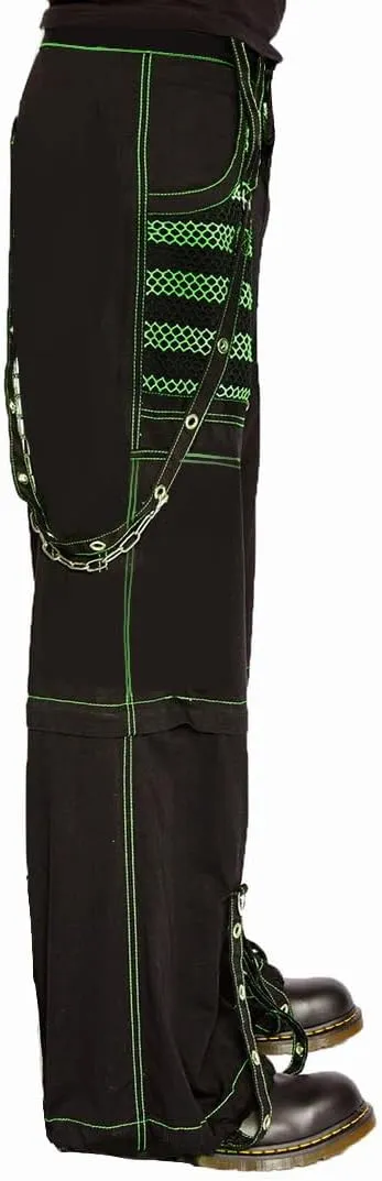 Women Vintage Goth Hip Hop Jeans Punk High Waisted Baggy Bootcut Jeans Strap Chain Striped Wide Leg Denim Pants