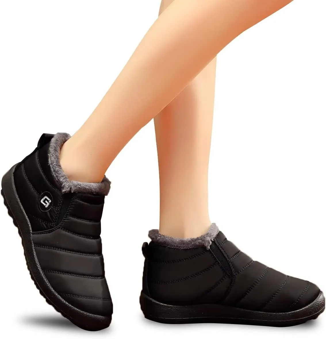Women Winter Snow Boots Warm Ankle Boots Anti-Slip Waterproof Winter Shoes Slip On Booties Sneakers