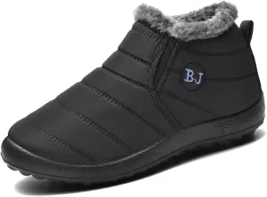 Women Winter Snow Boots Warm Ankle Boots Anti-Slip Waterproof Winter Shoes Slip On Booties Sneakers