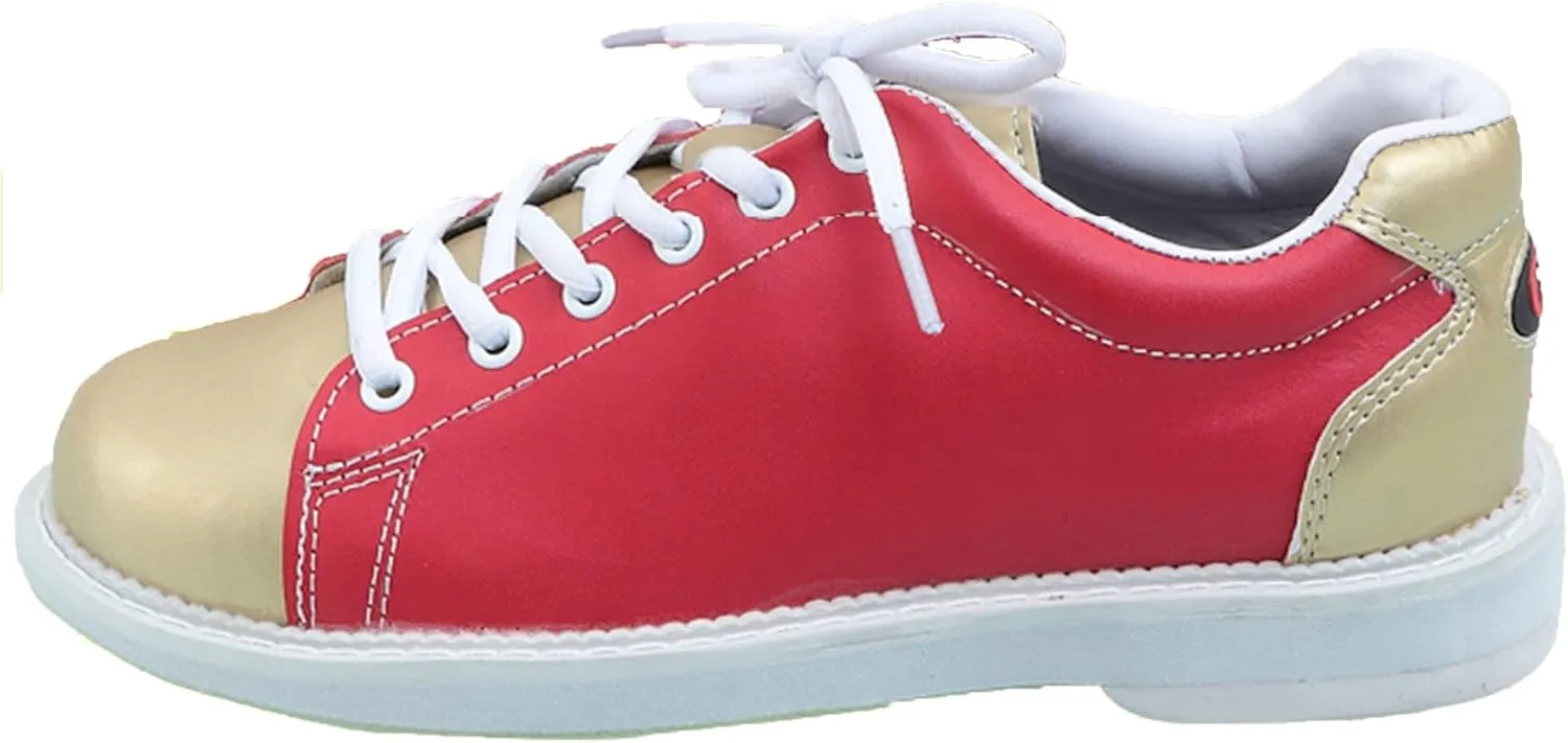 Womens Bowling Trainers Shoes Lace Up Breathable Bowling Sneakers Non-Slip Comfortable Lightweight