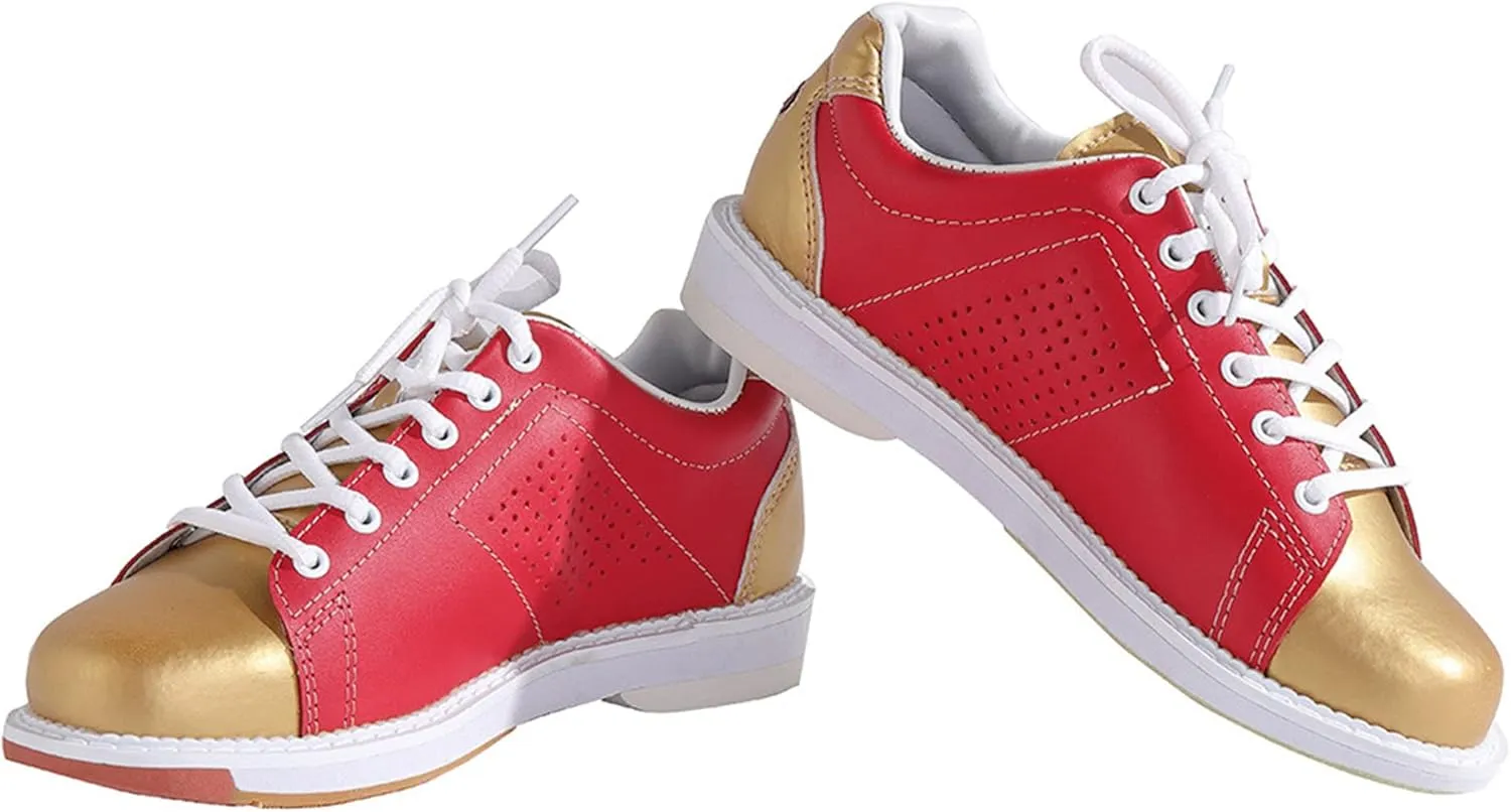 Womens Bowling Trainers Shoes Lace Up Breathable Bowling Sneakers Non-Slip Comfortable Lightweight