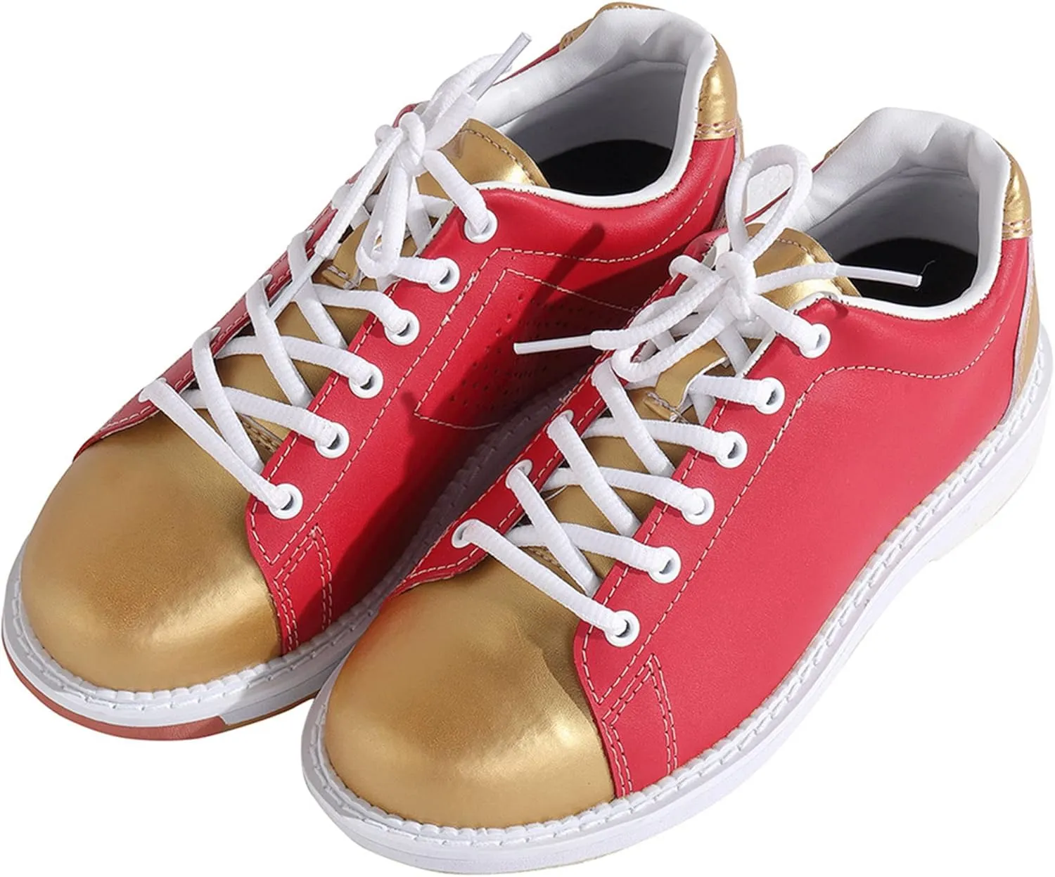Womens Bowling Trainers Shoes Lace Up Breathable Bowling Sneakers Non-Slip Comfortable Lightweight