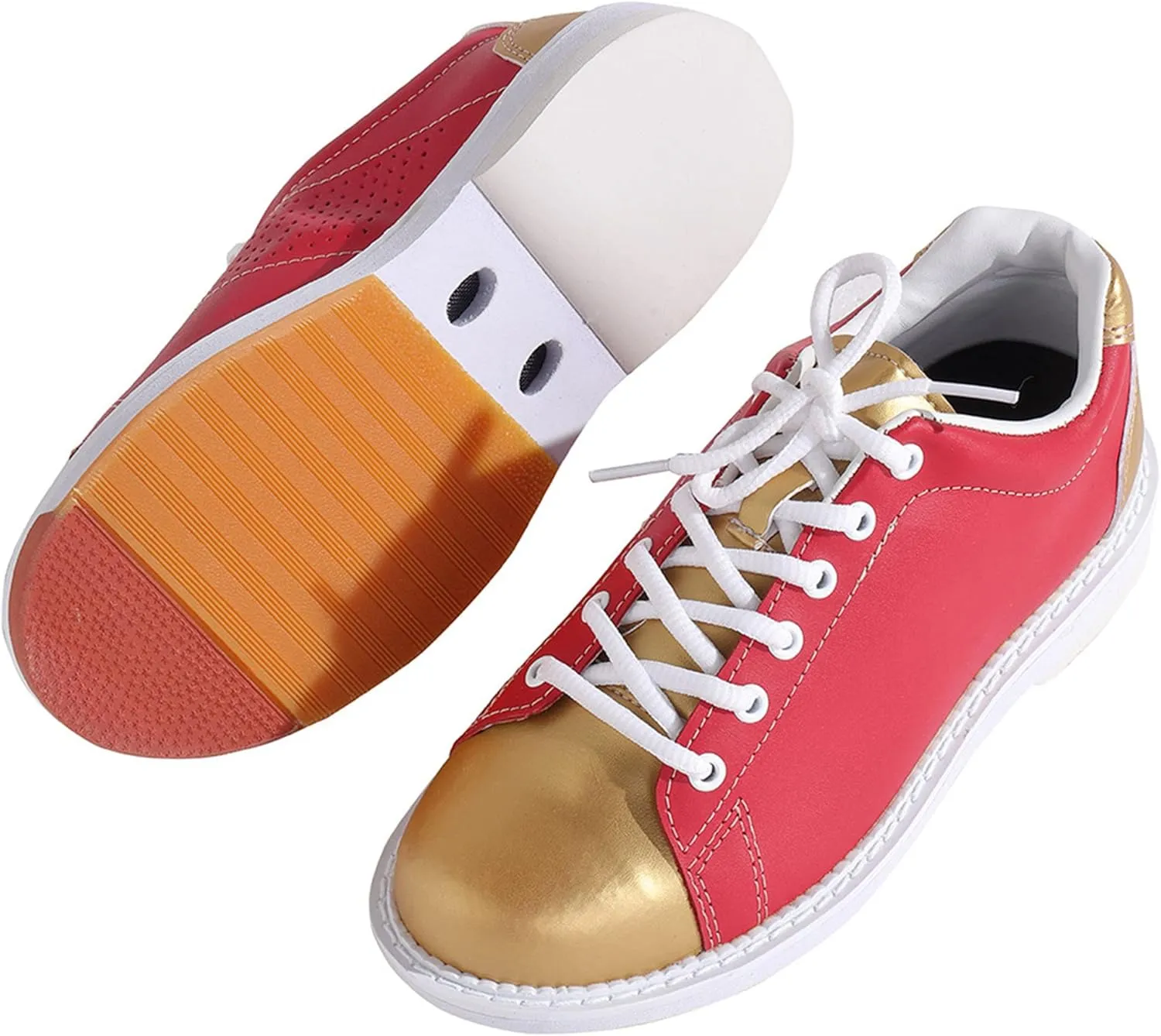 Womens Bowling Trainers Shoes Lace Up Breathable Bowling Sneakers Non-Slip Comfortable Lightweight