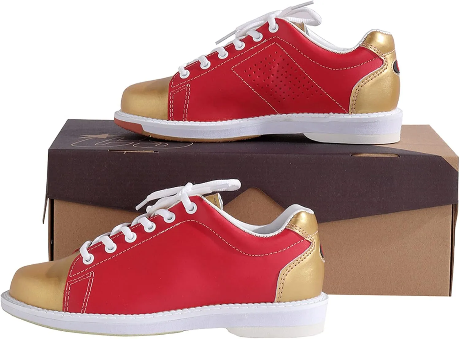 Womens Bowling Trainers Shoes Lace Up Breathable Bowling Sneakers Non-Slip Comfortable Lightweight