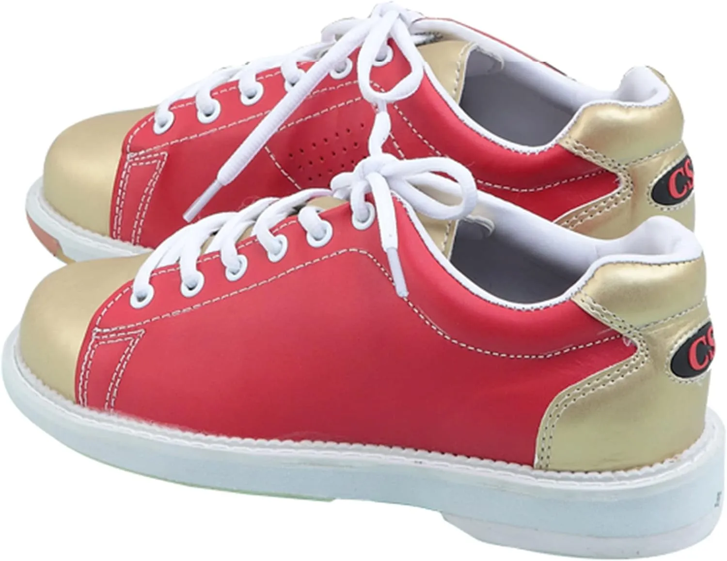 Womens Bowling Trainers Shoes Lace Up Breathable Bowling Sneakers Non-Slip Comfortable Lightweight