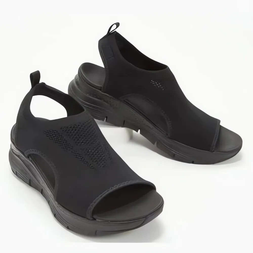 Women's Breathable Orthopedic Sandals - 2024 New Soft Shoes Go Walking Slip on Diabetic Foam Shoes, Arch Support Shoes Wide Width