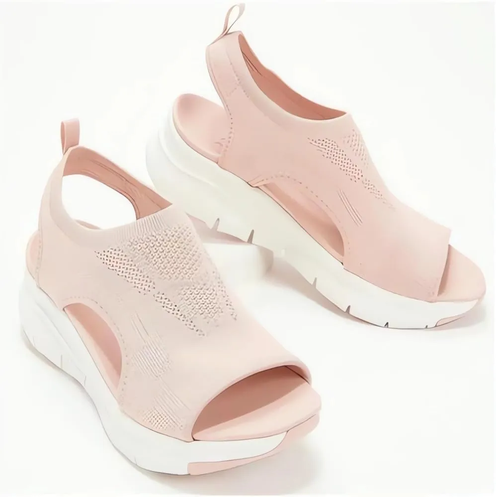 Women's Breathable Orthopedic Sandals - 2024 New Soft Shoes Go Walking Slip on Diabetic Foam Shoes, Arch Support Shoes Wide Width