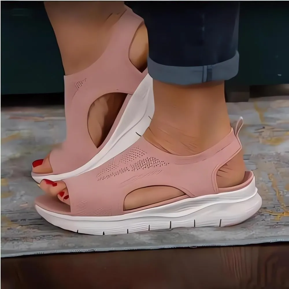 Women's Breathable Orthopedic Sandals - 2024 New Soft Shoes Go Walking Slip on Diabetic Foam Shoes, Arch Support Shoes Wide Width