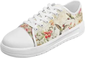 Womens Canvas Sneakers Lightweight Lace Up Fashion Comfortable Canvas Shoes Low Top Slip On Casual Tennis Walking Footwear