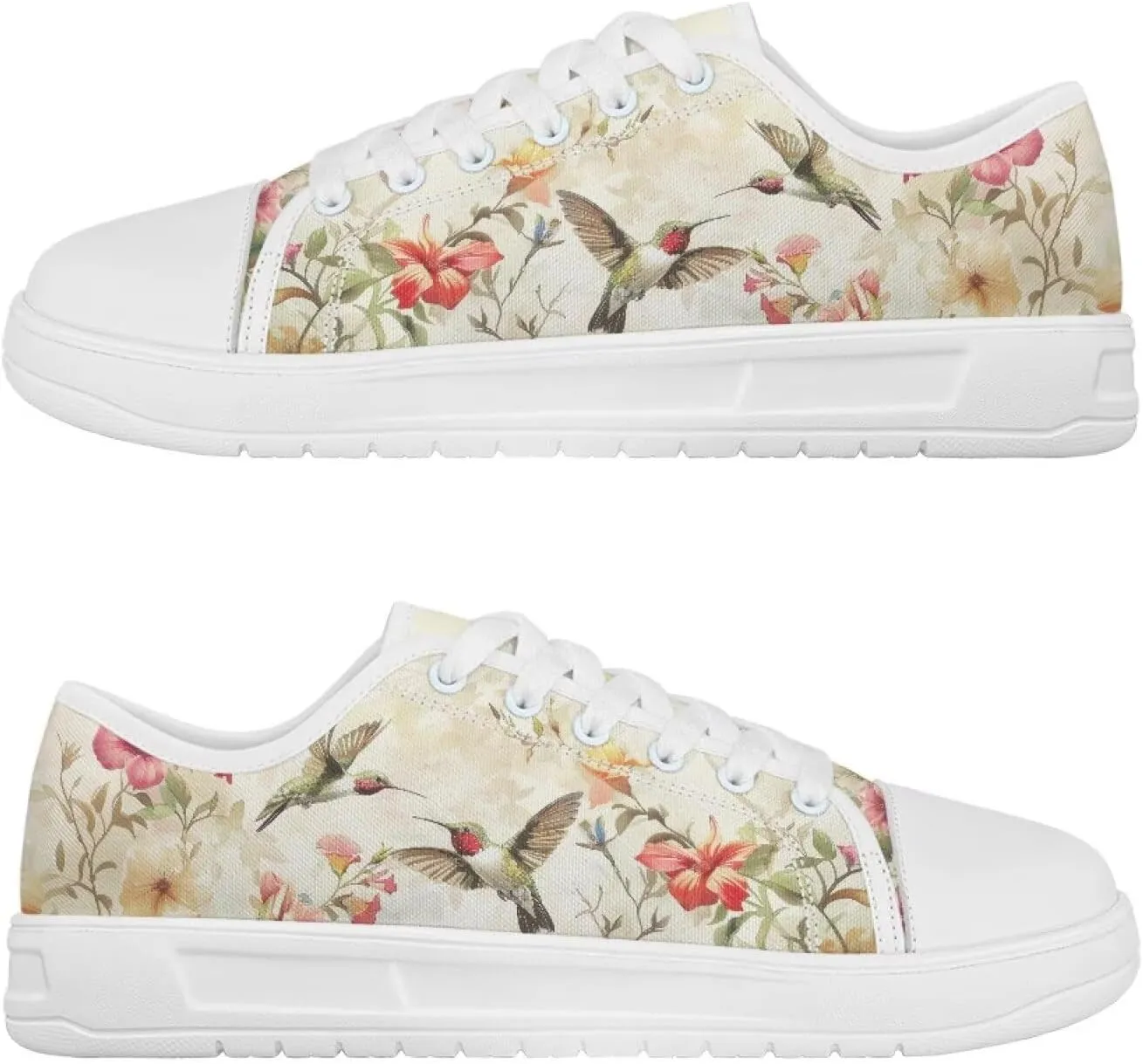 Womens Canvas Sneakers Lightweight Lace Up Fashion Comfortable Canvas Shoes Low Top Slip On Casual Tennis Walking Footwear