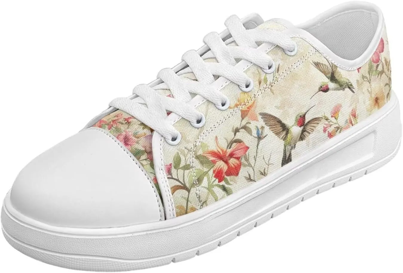Womens Canvas Sneakers Lightweight Lace Up Fashion Comfortable Canvas Shoes Low Top Slip On Casual Tennis Walking Footwear