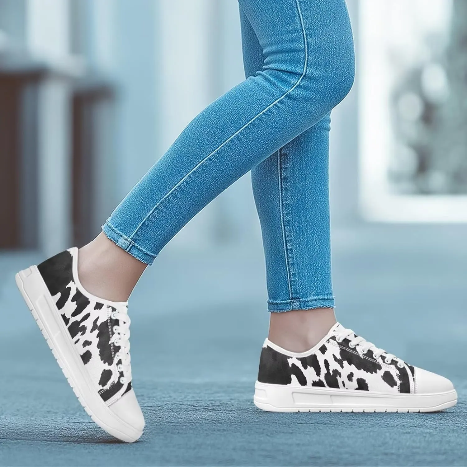 Womens Canvas Sneakers Low-Top Slip Ons Shoes Summer Lace Up Platform Fashion Casual Cute Walking Shoes 5.5-13.5