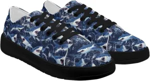 Women's Canvas Sneakers Mesh Lace Up Low Top Sneakers Lightweight Breathable Canvas Tennis Shoes Ladies Running Shoes