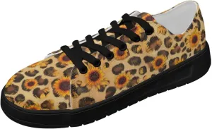 Women's Casual Canvas Sneakers Comfortable Low Top Walking Shoes Classic Lightweight Tennis Shoes Fashion Sneakers