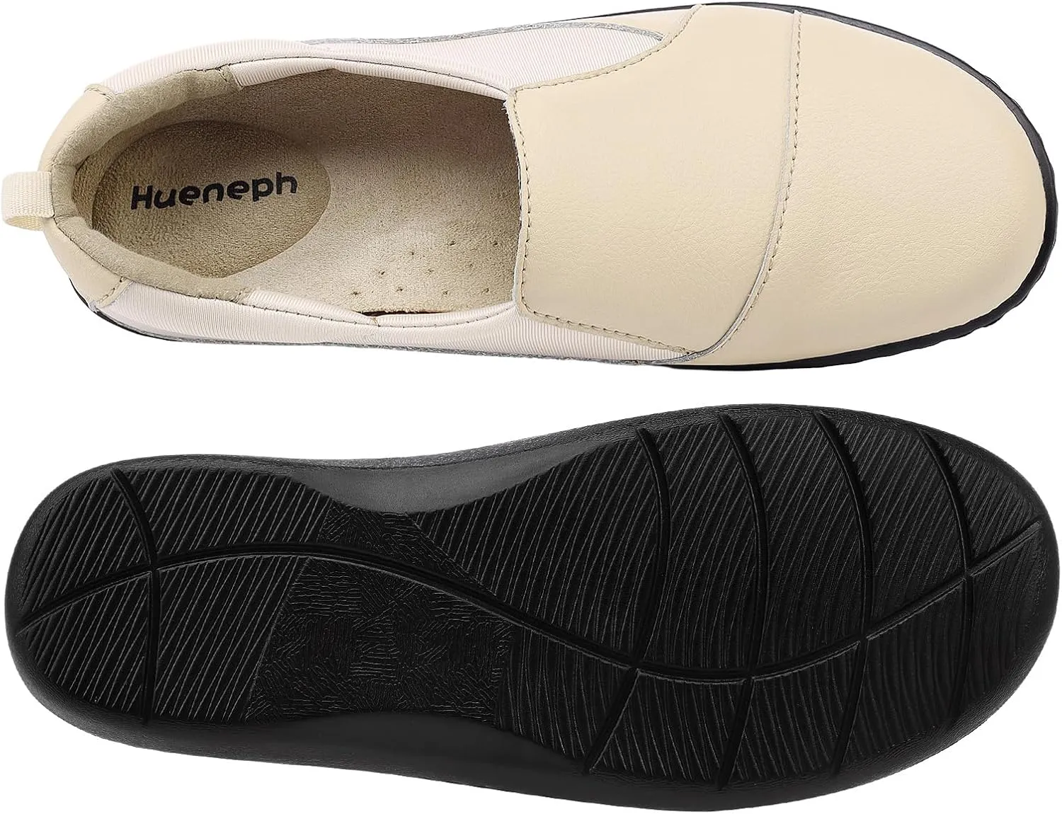 Women's Comfort Leather Loafers Cute Casual Slip On Lightweight Walking Flats Everyday Work Shoes