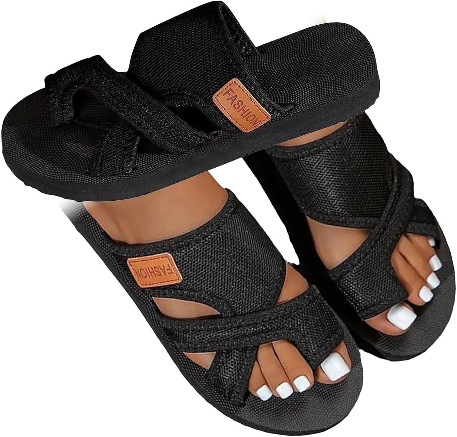 Women's Comfortable Breathable Mesh Flip Flops, Mesh Slide Non-Slip Sole Walking Dressy Sandals