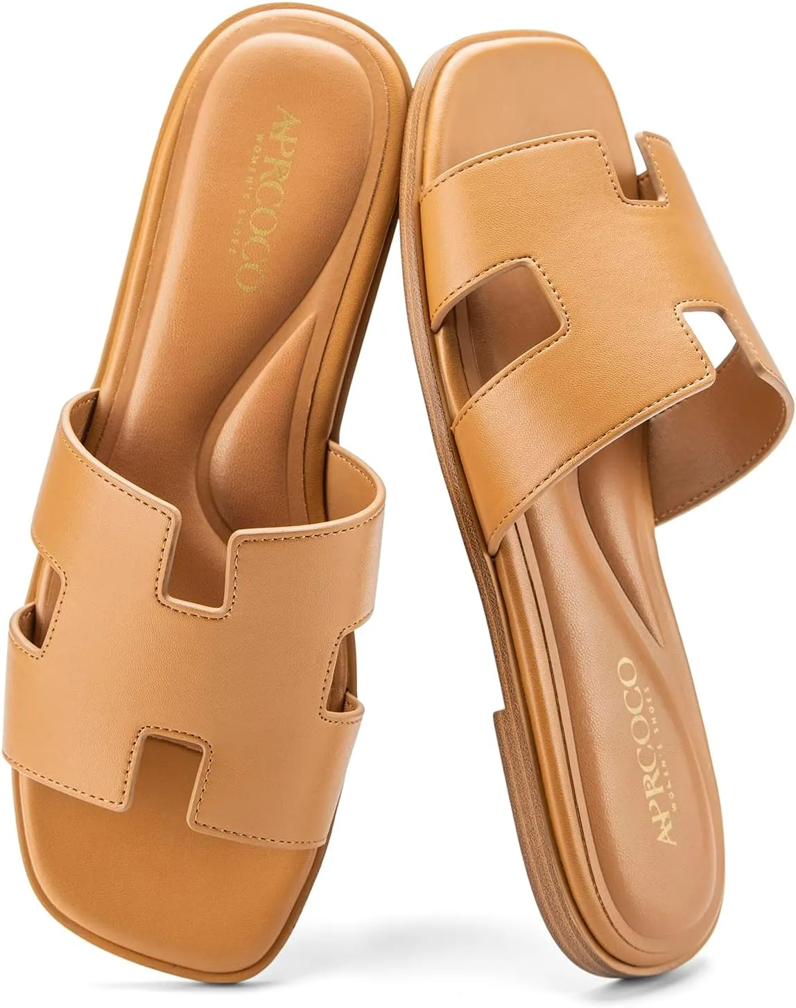 Women's Flat Sandals Dressy Classic H-Band Flats Sandals Summer Beach Vacations Slide Sandals