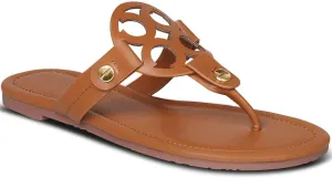 Womens Flip Flops Summmer Sandals for Women 2025 Dressy Beach Sandals Flats Cute Leather Waterproof Slip on