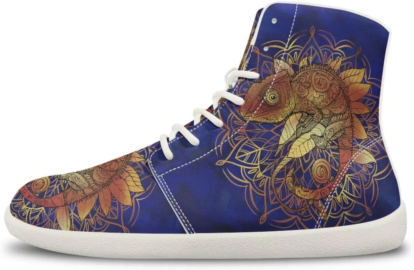 Women's High Top Zero Drop Sole | Wide Width Fashion Sneaker Fashion Non-Slip Workout Running Waterproof Barefoot Shoes US 6-13.5
