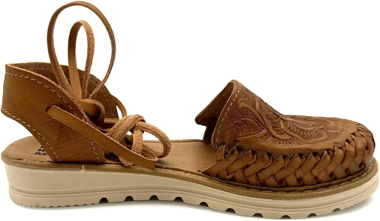 Women’s Lace Up Leather Sandals, Authentic Mexican Huarache Sandals