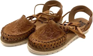 Women’s Lace Up Leather Sandals, Authentic Mexican Huarache Sandals