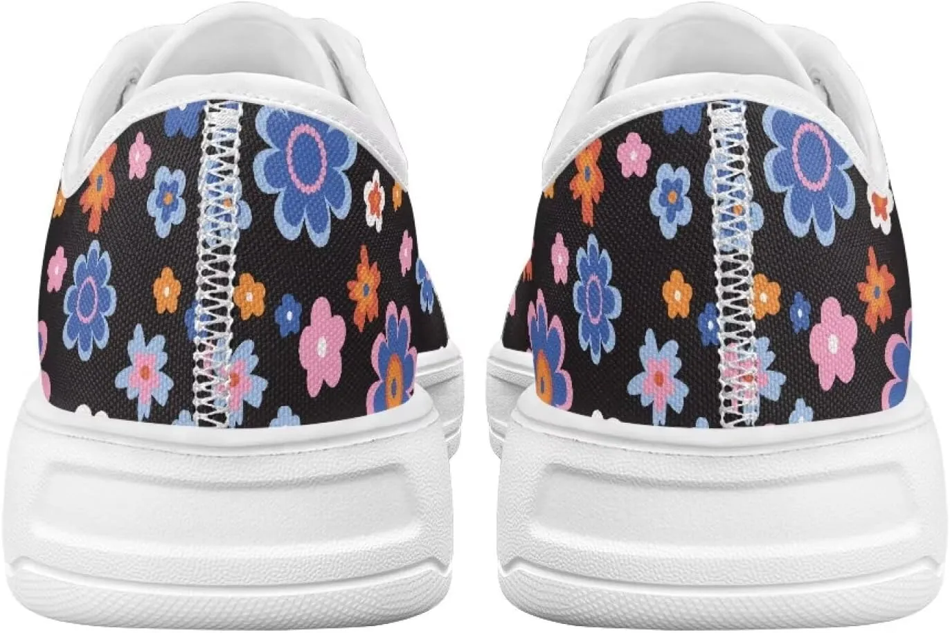 Women's Lace Up Low Top Canvas Shoes Fashion Casual Round Toe Sneakers Hands Free No Laces Barefoot Shoes US5.5-13.5