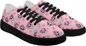 Women's Lace up Low Top Canvas Shoes Low Top Sneakers Fashion Casual Sneakers with Arch Support Comfy Flats 5.5-13.5