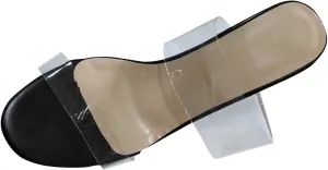 Womens Open Toe Heels Sandals Slides Thong Stiletto Backless Slip on Slippers Shoes Bridal Party Wedding Pumps Shoes