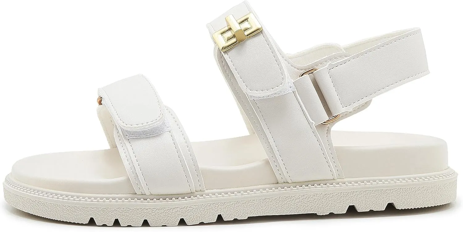Women's Platform Cork Slides Dual Buckled Straps Clogs Slip On Flatform Sandals for Women Clogs