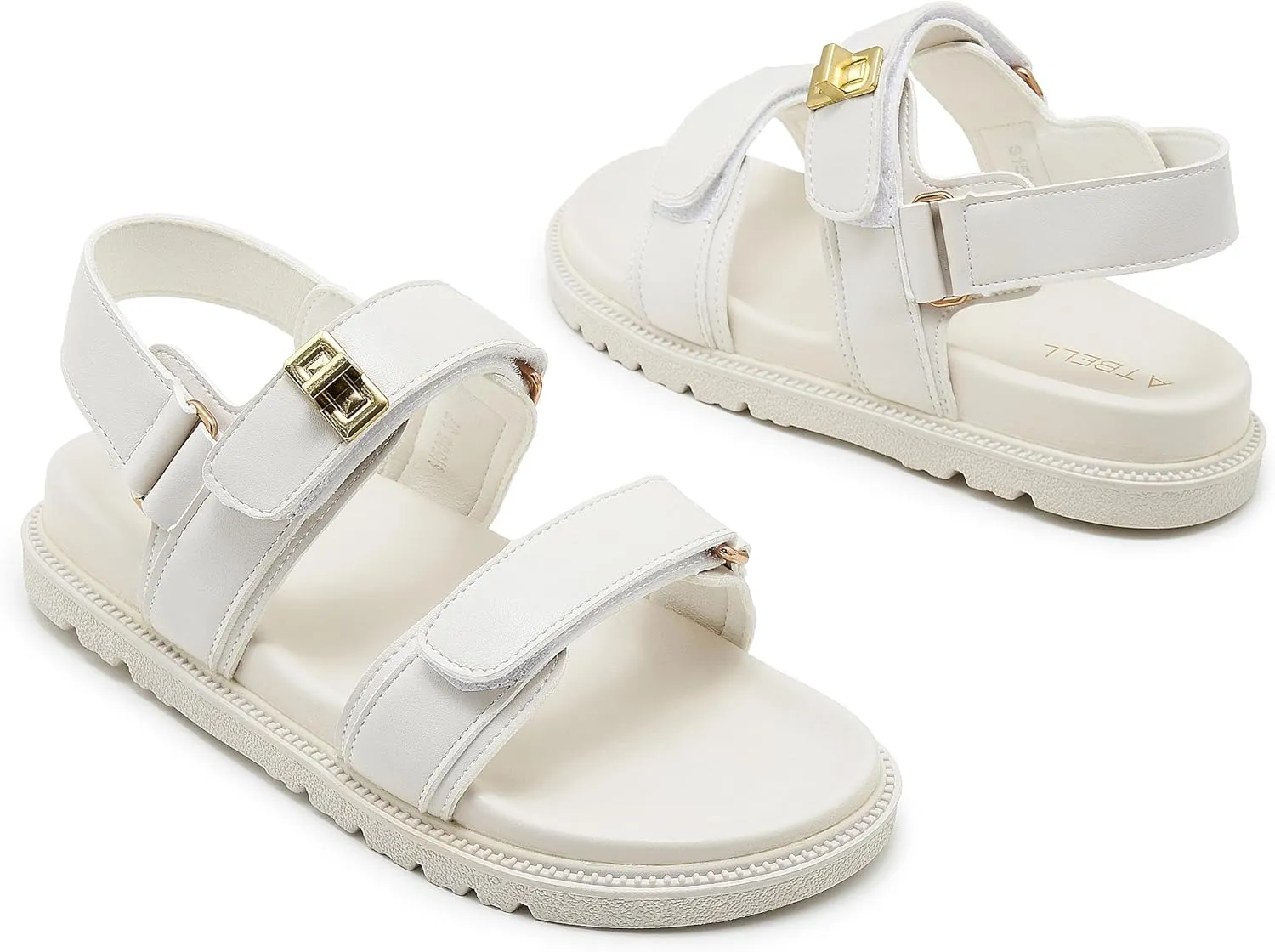 Women's Platform Cork Slides Dual Buckled Straps Clogs Slip On Flatform Sandals for Women Clogs