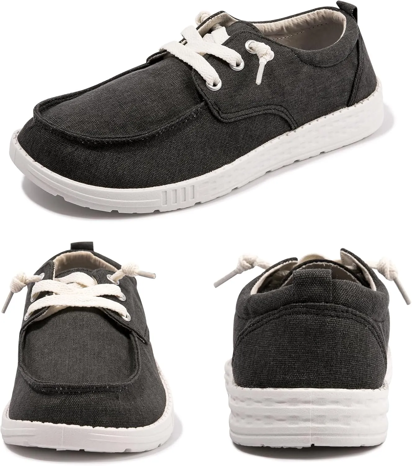 Women's Slip-on Loafers Casual Canvas Loafers Comfortable Breathable Sneaker Lightweight Walking Shoes Casual Shoes
