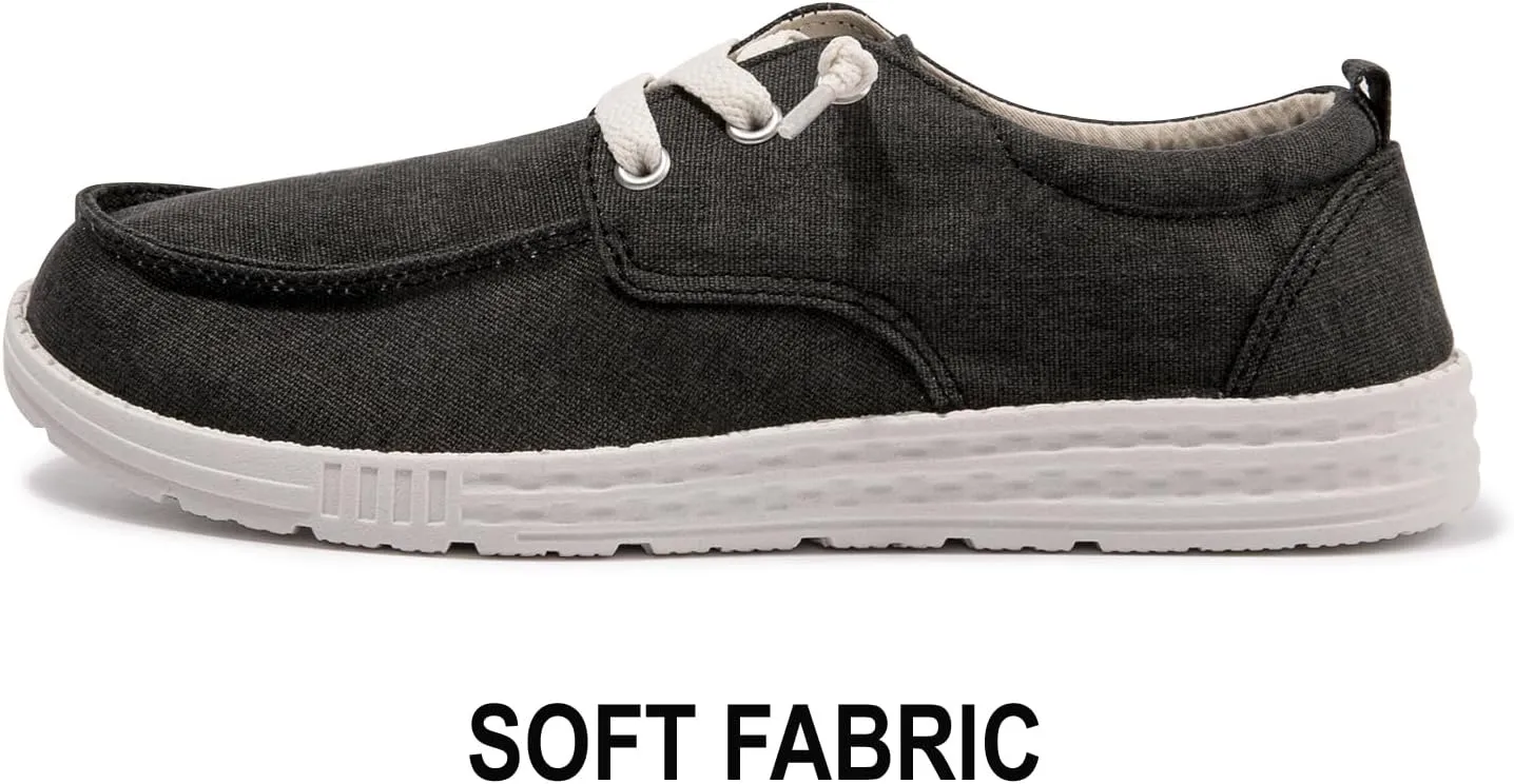 Women's Slip-on Loafers Casual Canvas Loafers Comfortable Breathable Sneaker Lightweight Walking Shoes Casual Shoes