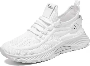 Women's Slip On Walking Shoes Running Gym Tennis Sneakers, Lightweight Breathable Mesh Casual Athletic Shoes for Women