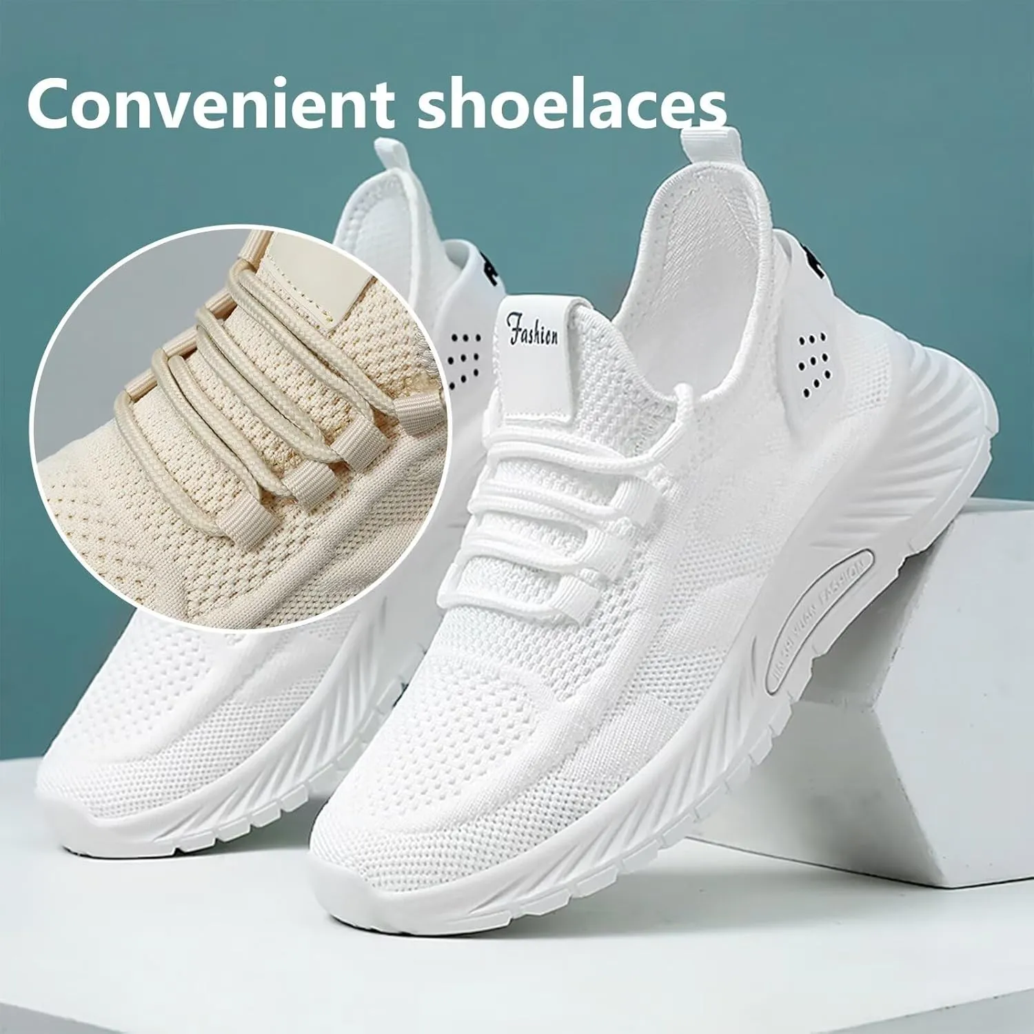 Women's Slip On Walking Shoes Running Gym Tennis Sneakers, Lightweight Breathable Mesh Casual Athletic Shoes for Women