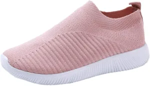 Women's Walking Shoes Arch Support Non Slip Walking Shoes Women Fashion Dress Casual Shoes Waterproof Sneakers White Tennis Shoe White Loafers