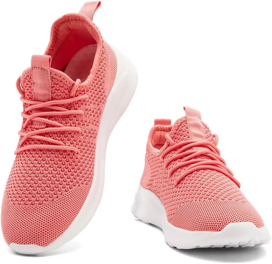 Women's Walking Shoes Tennis Sneakers Casual Lace Up Lightweight Running Shoes Slip On Gym Out Workout Shoes