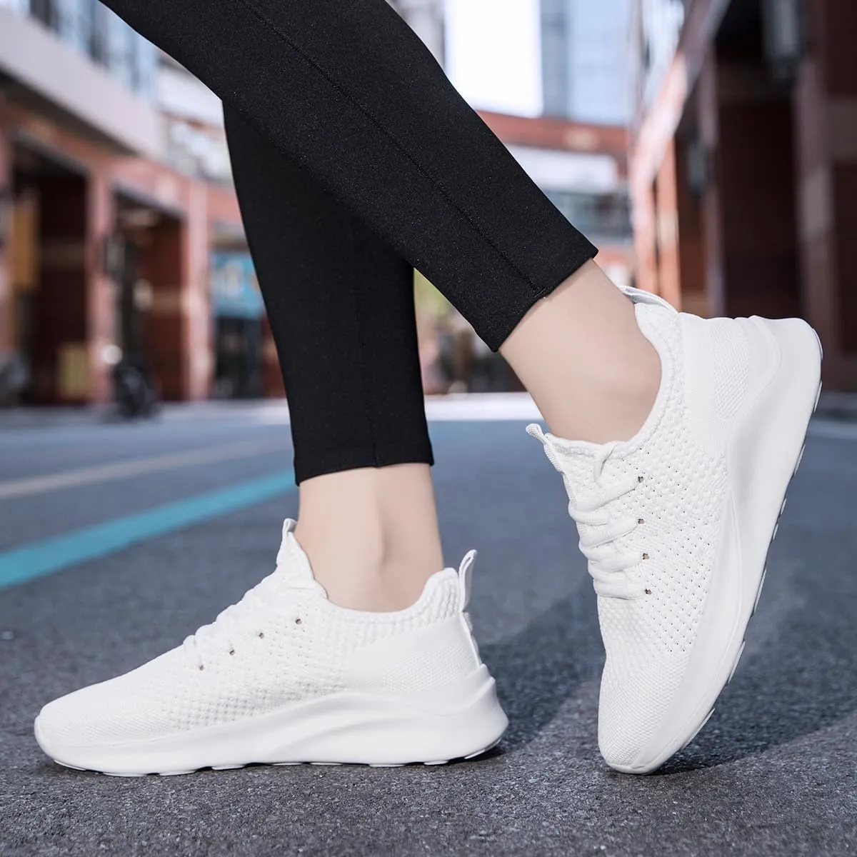 Women's Walking Shoes Tennis Sneakers Casual Lace Up Lightweight Running Shoes Slip On Gym Out Workout Shoes