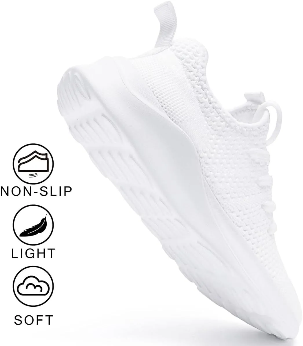 Women's Walking Shoes Tennis Sneakers Casual Lace Up Lightweight Running Shoes Slip On Gym Out Workout Shoes