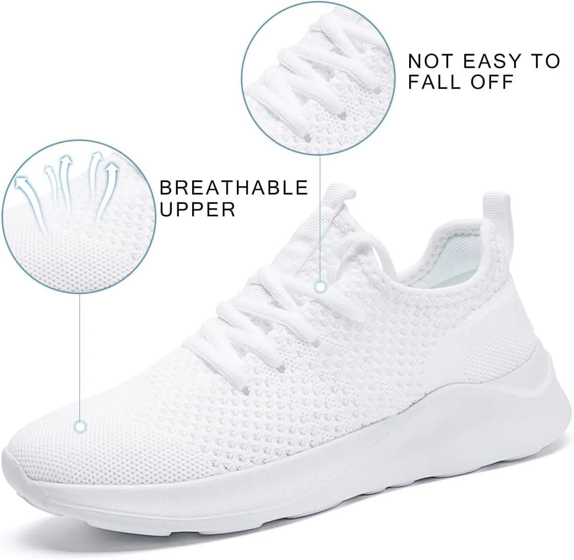 Women's Walking Shoes Tennis Sneakers Casual Lace Up Lightweight Running Shoes Slip On Gym Out Workout Shoes