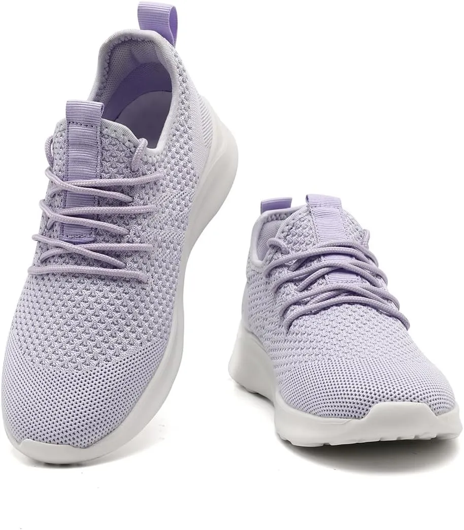 Women's Walking Shoes Tennis Sneakers Casual Lace Up Lightweight Running Shoes Slip On Gym Out Workout Shoes