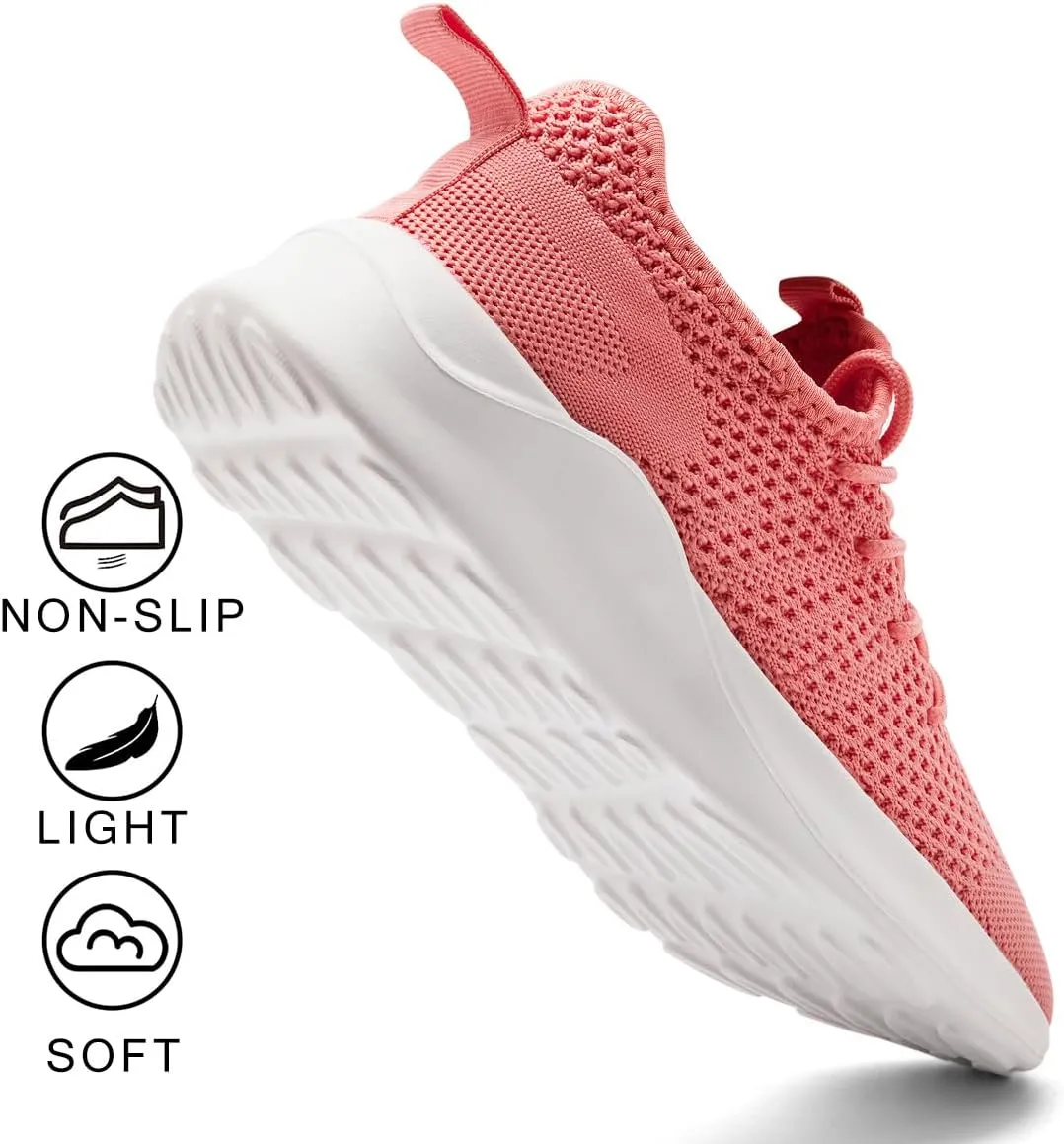 Women's Walking Shoes Tennis Sneakers Casual Lace Up Lightweight Running Shoes Slip On Gym Out Workout Shoes