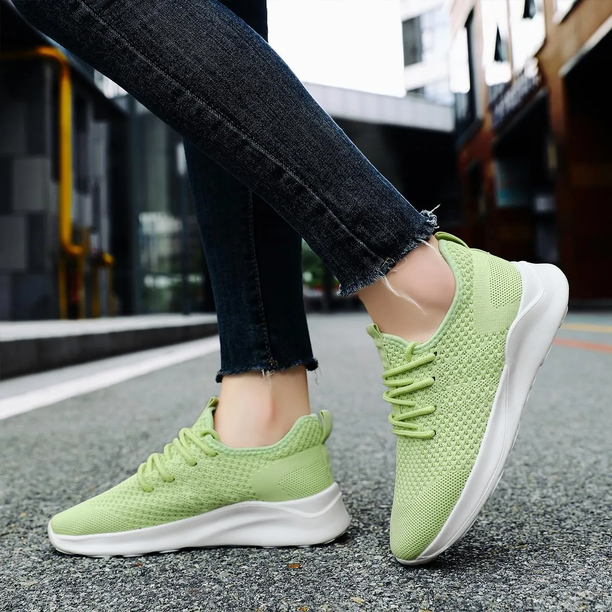 Women's Walking Shoes Tennis Sneakers Casual Lace Up Lightweight Running Shoes Slip On Gym Out Workout Shoes