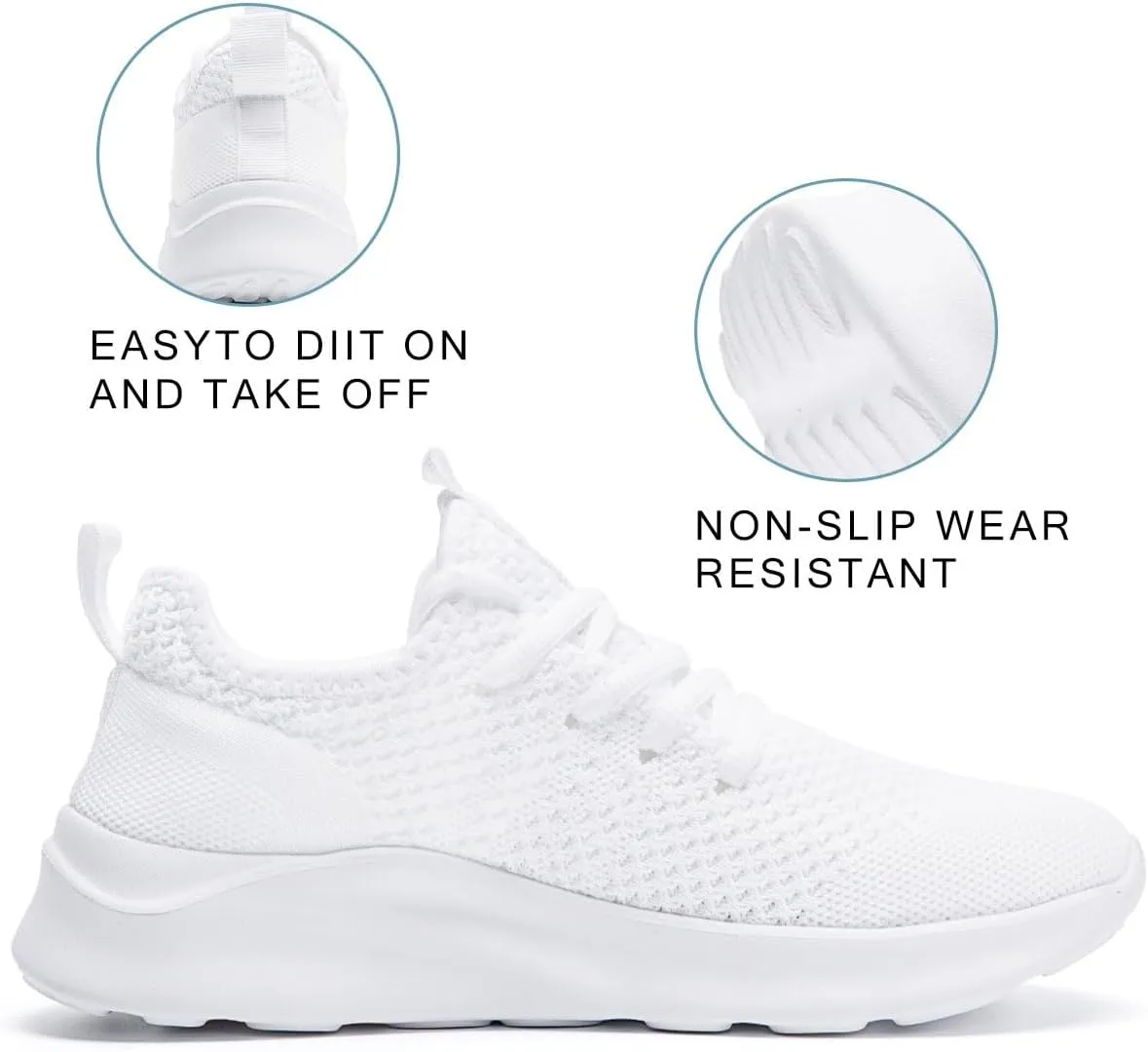 Women's Walking Shoes Tennis Sneakers Casual Lace Up Lightweight Running Shoes Slip On Gym Out Workout Shoes